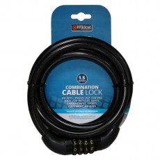 SECURITY CABLE RESETTABLE COMBINATION LOCK 1.5M