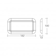 12V LED INTERIOR LIGHT PANEL WITHOUT SWITCH