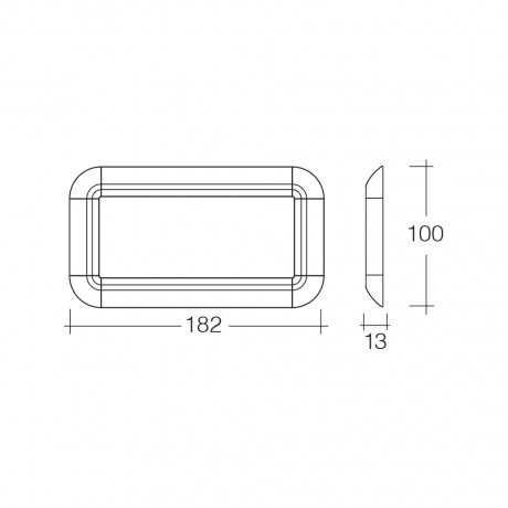 12V LED INTERIOR LIGHT PANEL WITHOUT SWITCH