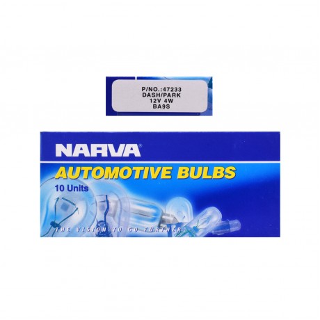 GLOBE 12V 4W BA9S DASH/PARK PK10