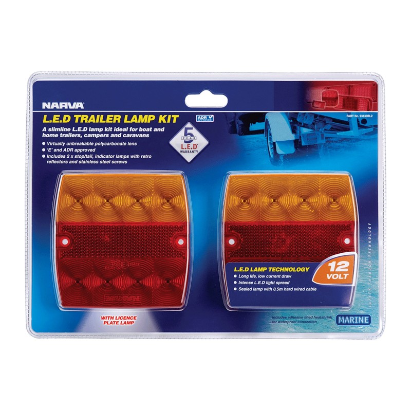 LED MODEL 34 SLIMLINE TRAILER LAMP KIT 12V