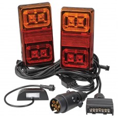 LED 12V MDL35 RECTANGLE TRAILER LAMP KIT