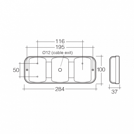 LAMP LED MDL42 9-33V SEALED