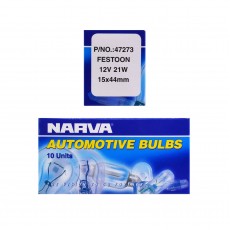 GLOBE 12V 21W 15X44MM FESTOON PK10