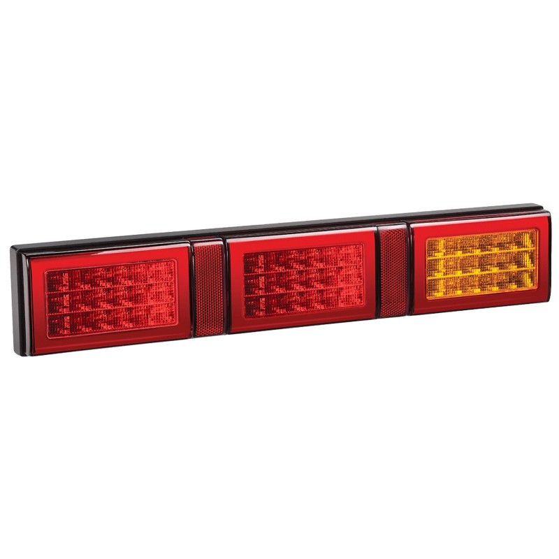 LED 49 9-33V TRIPLE IND STOP RED 