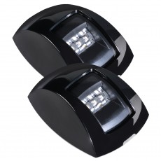 9-33V 1NM BLACK LED PORT & STARBOARD LAMPS WITH CLEAR LENSES