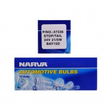 GLOBE 24V 24/5W BAY15D S/TAIL PK10
