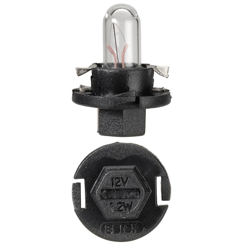 GLOBE D/P 12V 1.2W BX8.4D 1.25MM PK10